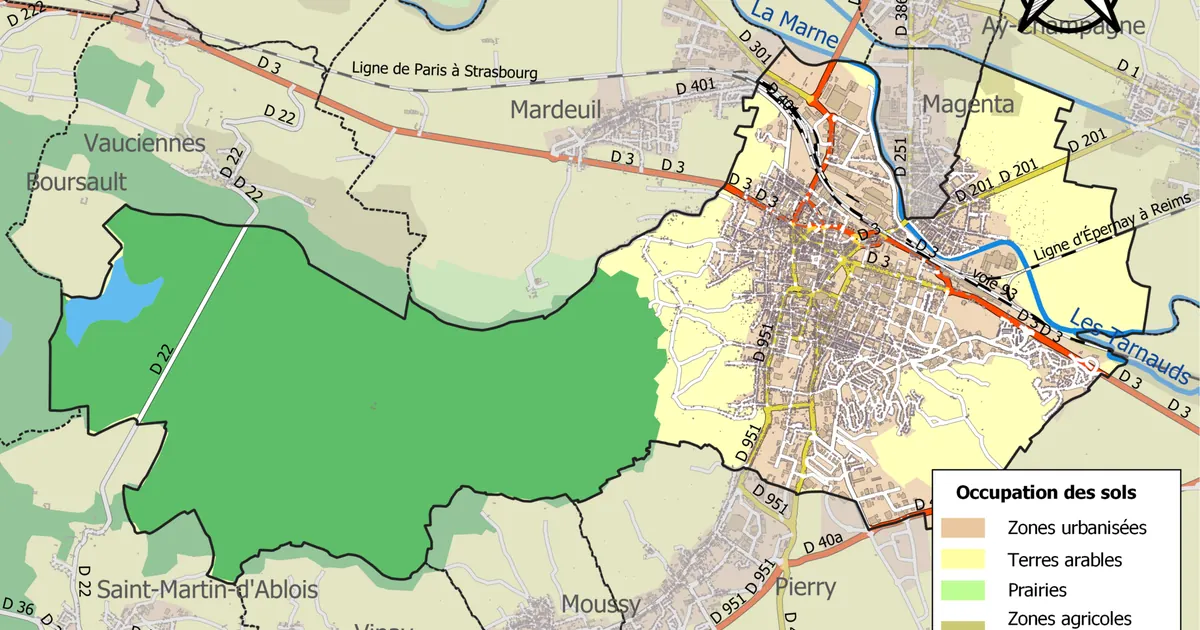 DPE à Vignes Blanches-Beausoleil Est à Épernay : bâti, étiquettes et repères — Épernay